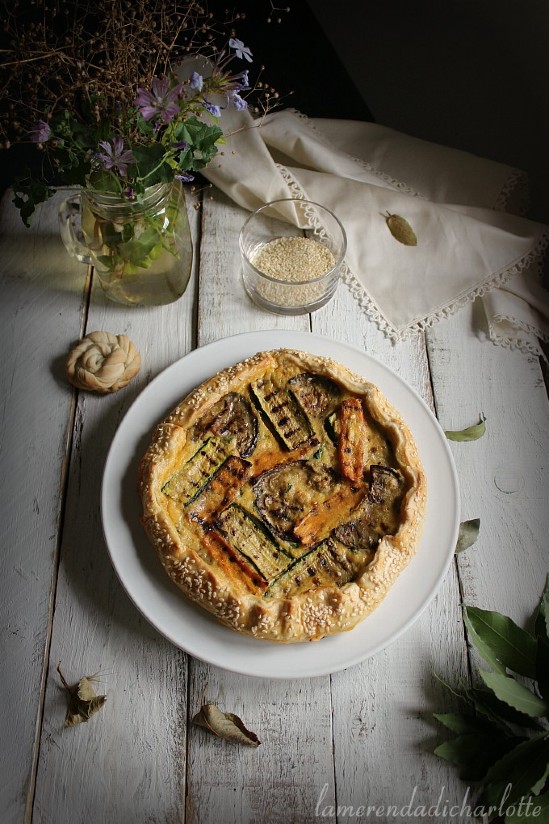 torta salata con verdure