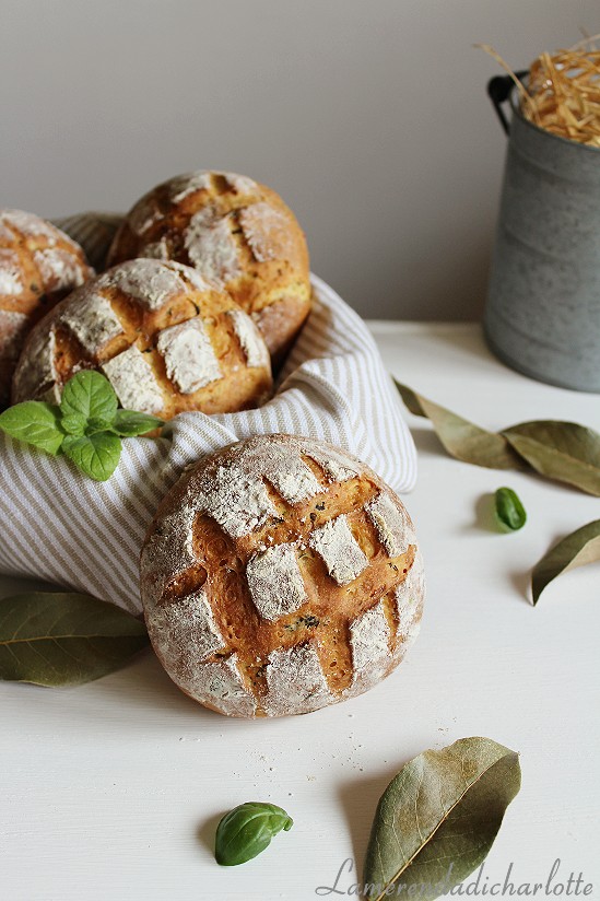 pane al formaggio ed erbette