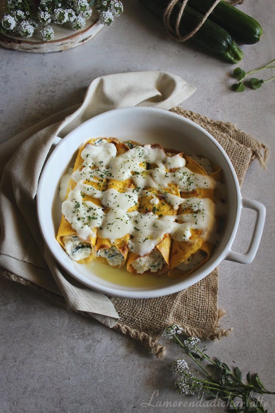 crespelle con ricotta e zucchine